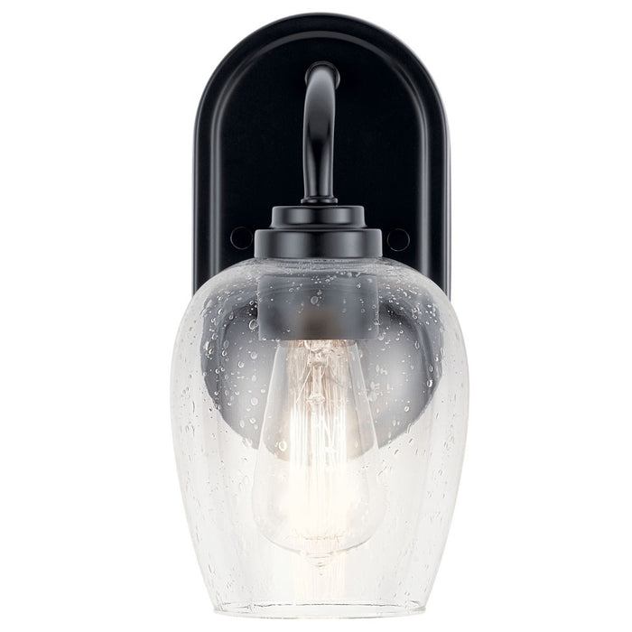 Kichler 44381BKCS One Light Wall Sconce, Black