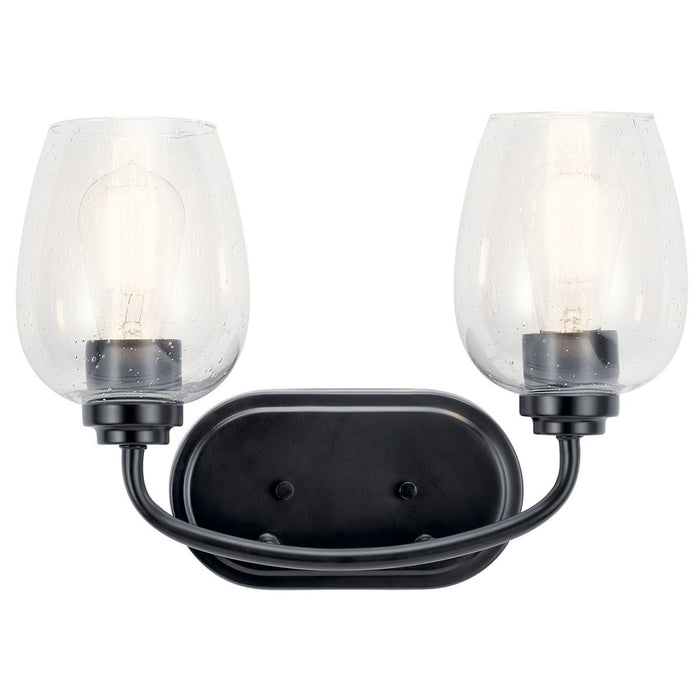 Kichler 45128BKCS Two Light Bath, Black