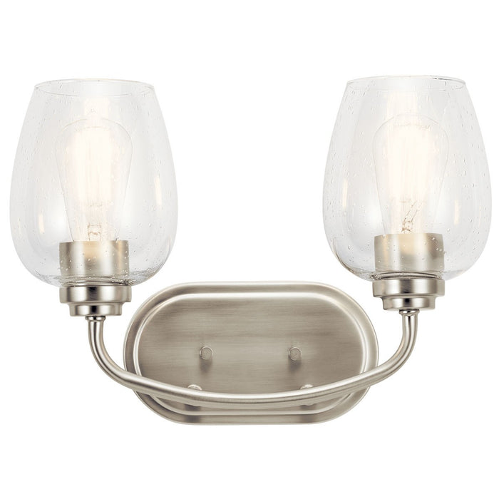 Kichler 45128NICS Two Light Bath, Brushed Nickel