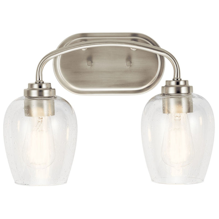 Kichler 45128NICS Two Light Bath, Brushed Nickel