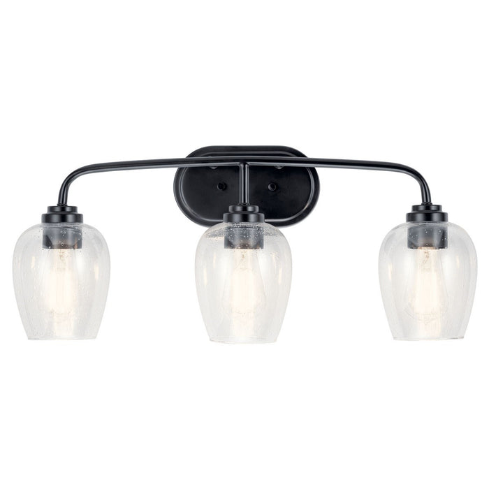Kichler 45129BKCS Three Light Bath, Black