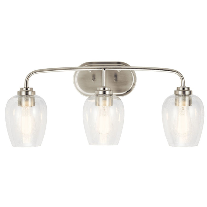 Kichler 45129NICS Three Light Bath, Brushed Nickel