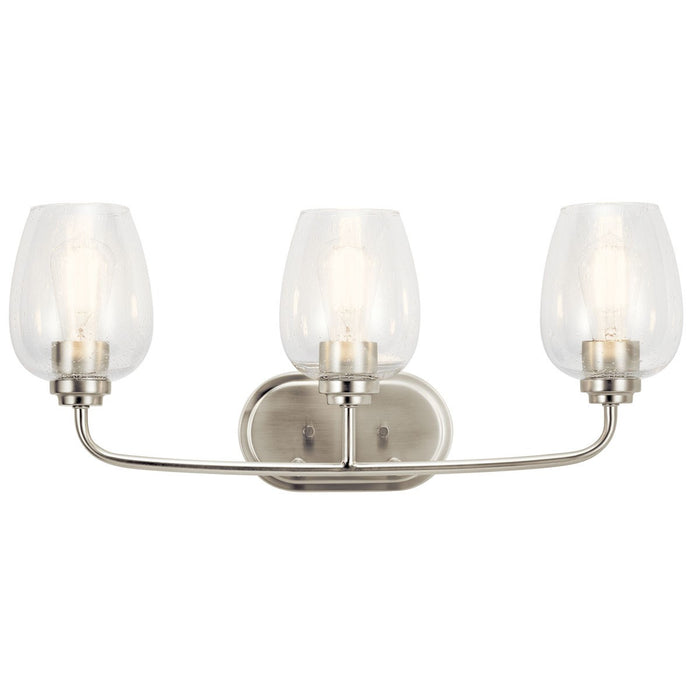 Kichler 45129NICS Three Light Bath, Brushed Nickel