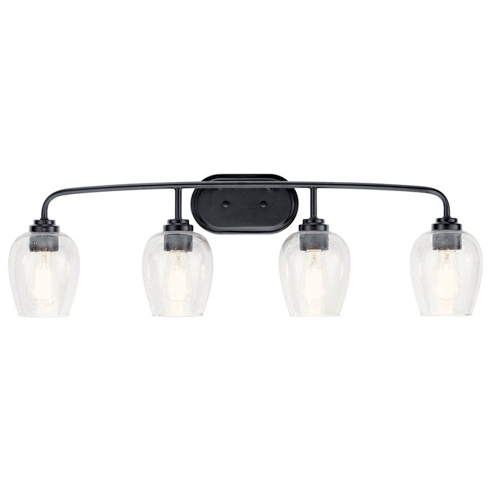 Kichler 45130BKCS Four Light Bath, Black
