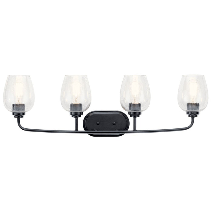 Kichler 45130BKCS Four Light Bath, Black