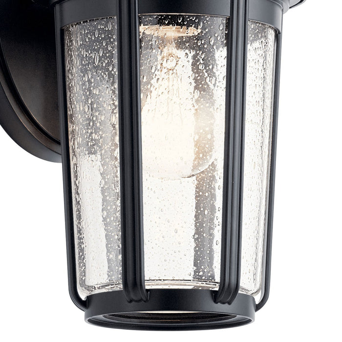 Kichler 49892BK One Light Outdoor Wall Mount, Black