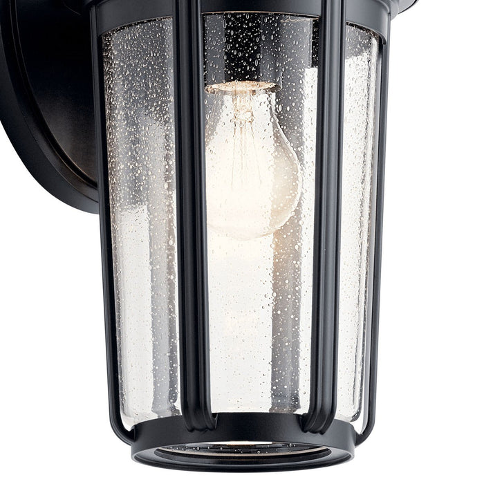 Kichler 49893BK One Light Outdoor Wall Mount, Black