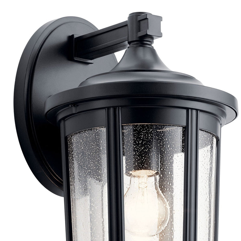 Kichler 49894BK One Light Outdoor Wall Mount, Black