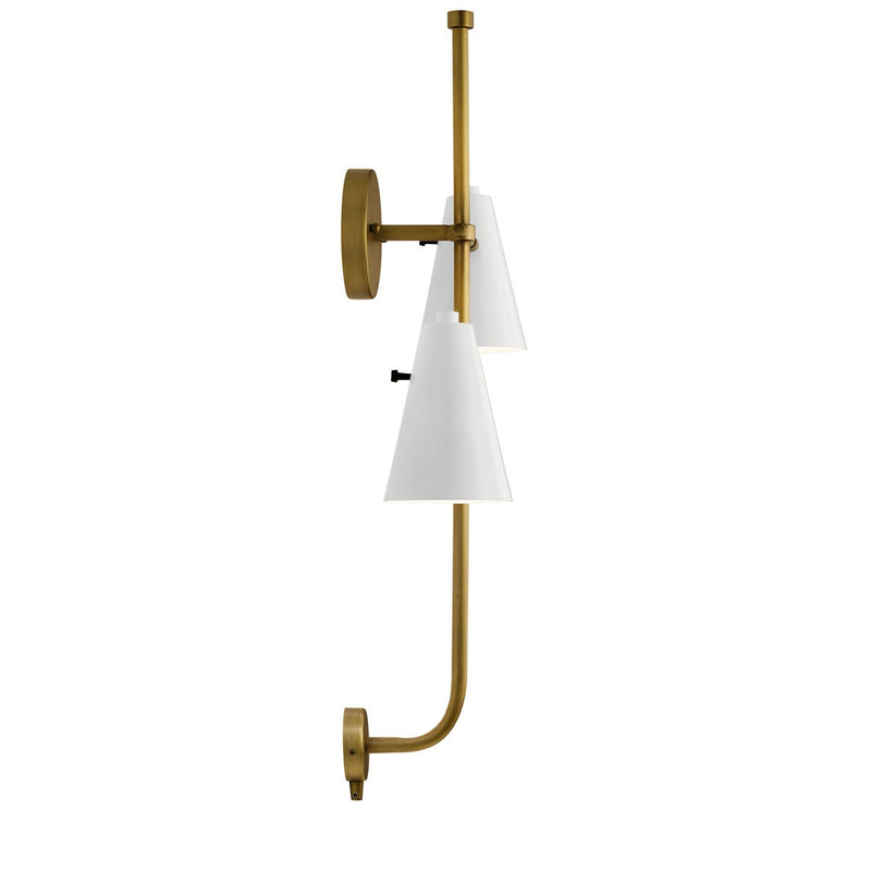 Kichler 52174WH Two Light Wall Sconce, White