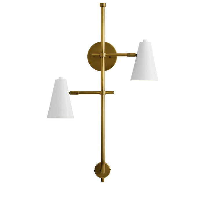 Kichler 52174WH Two Light Wall Sconce, White
