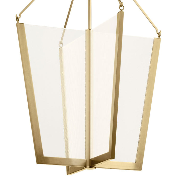 Kichler 52292CGLED LED Foyer Pendant, Champagne Gold