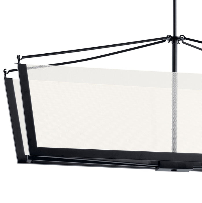 Kichler 52293BKLED LED Linear Chandelier, Black