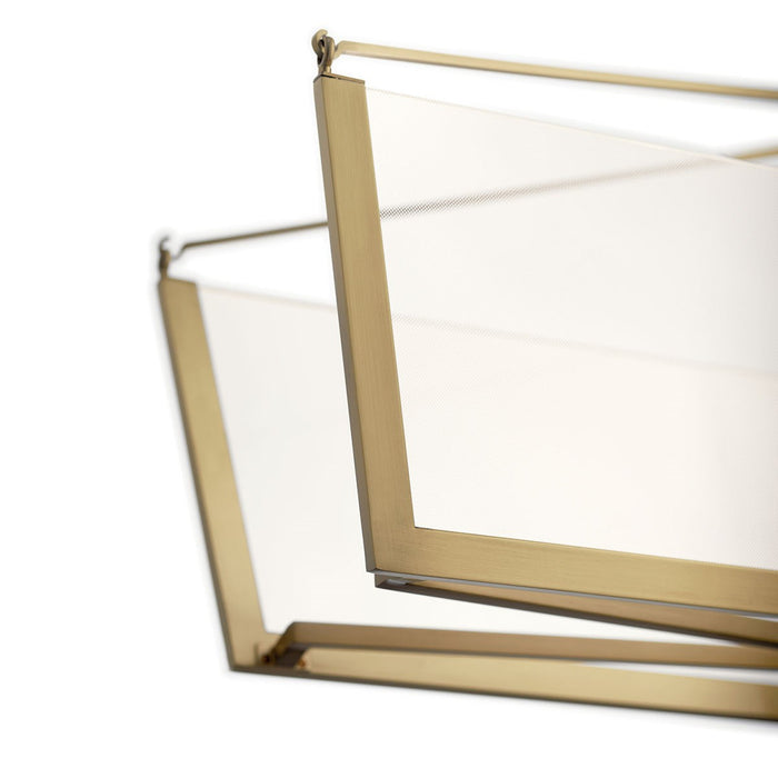 Kichler 52293CGLED LED Linear Chandelier, Champagne Gold