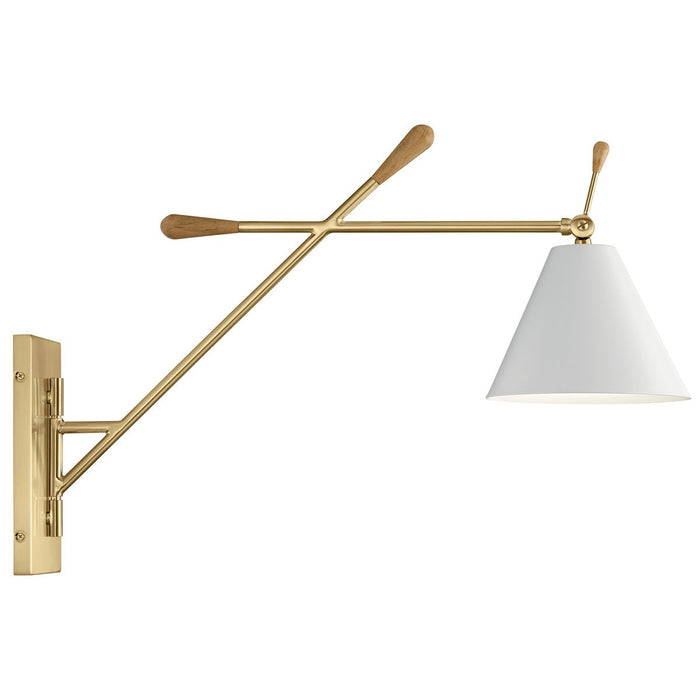 Kichler 52339CG One Light Wall Sconce, Champagne Gold