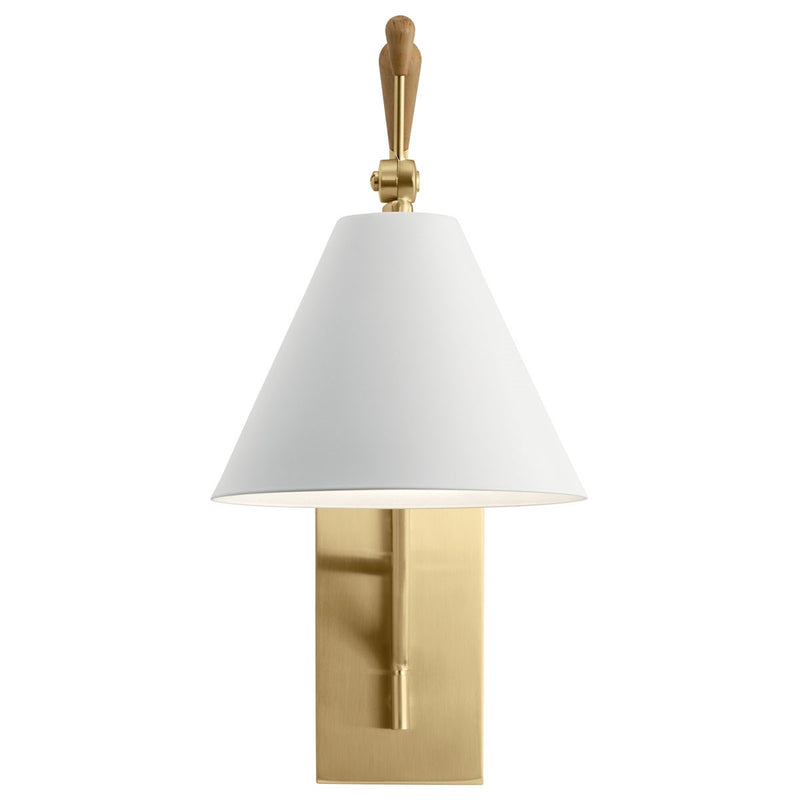Kichler 52339CG One Light Wall Sconce, Champagne Gold