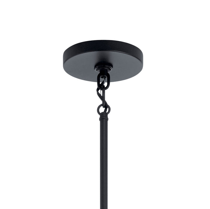 Kichler 52349BK Eight Light Chandelier, Black