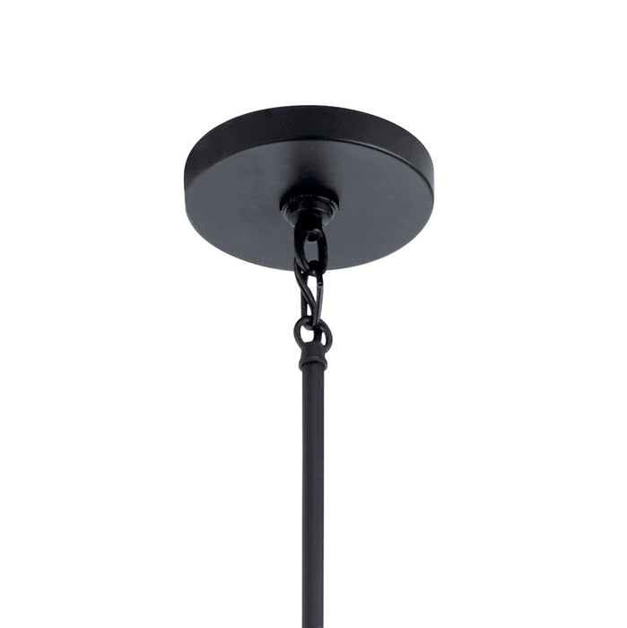 Kichler 52351BK Four Light Foyer Pendant, Black