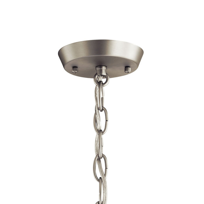 Kichler 52384NI Three Light Chandelier, Brushed Nickel