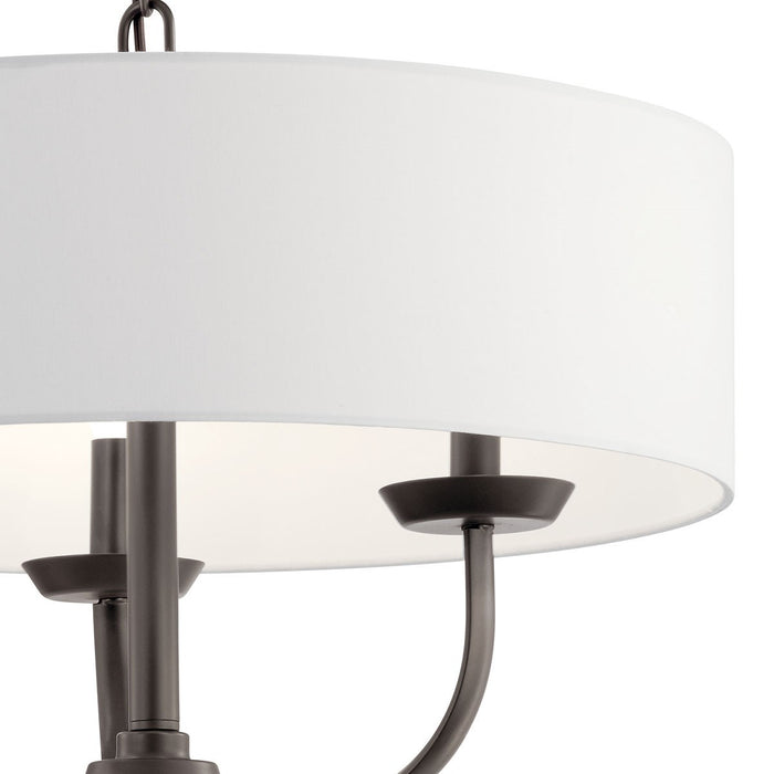 Kichler 52384OZ Three Light Chandelier, Olde Bronze