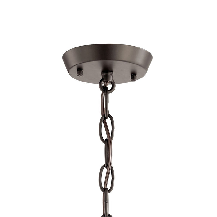 Kichler 52384OZ Three Light Chandelier, Olde Bronze
