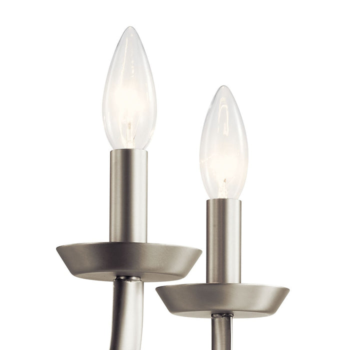 Kichler 52385NI Five Light Chandelier, Brushed Nickel
