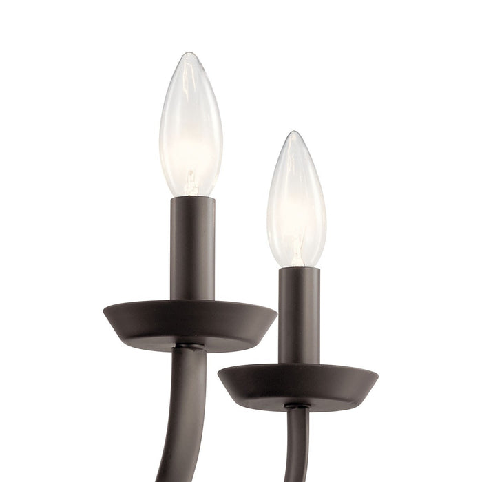 Kichler 52385OZ Five Light Chandelier, Olde Bronze