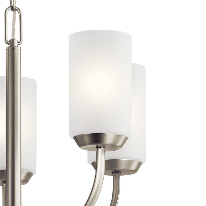 Kichler 52386NI Five Light Chandelier, Brushed Nickel