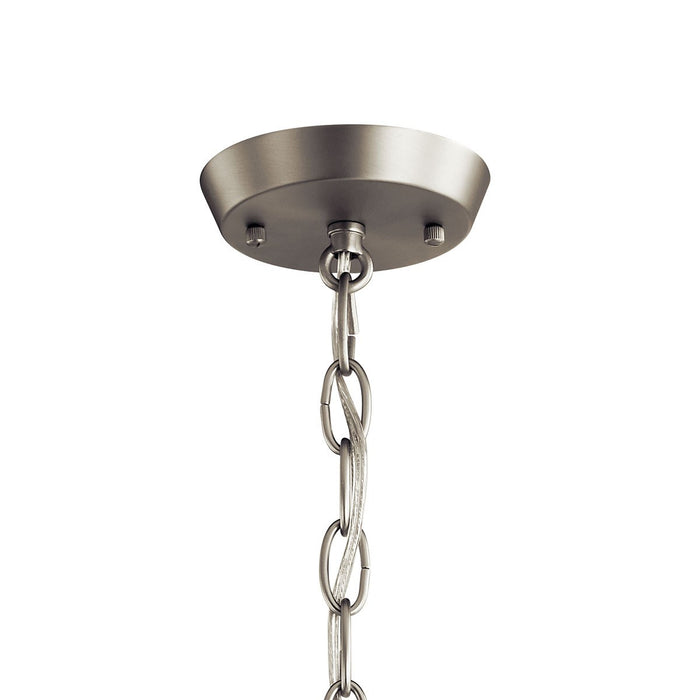 Kichler 52386NI Five Light Chandelier, Brushed Nickel