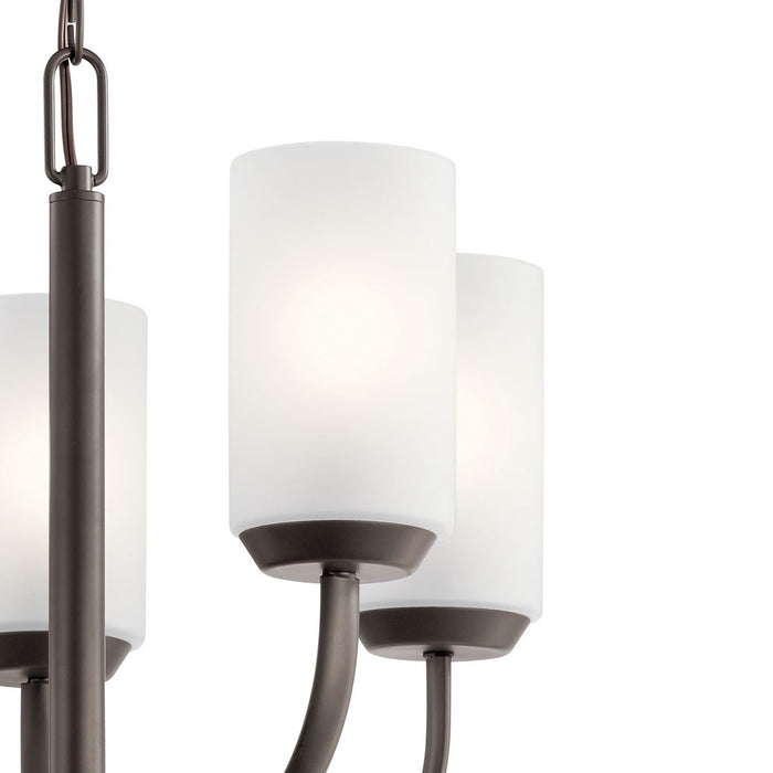 Kichler 52386OZ Five Light Chandelier, Olde Bronze