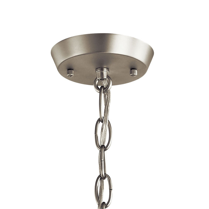 Kichler 52388NI Eight Light Chandelier, Brushed Nickel