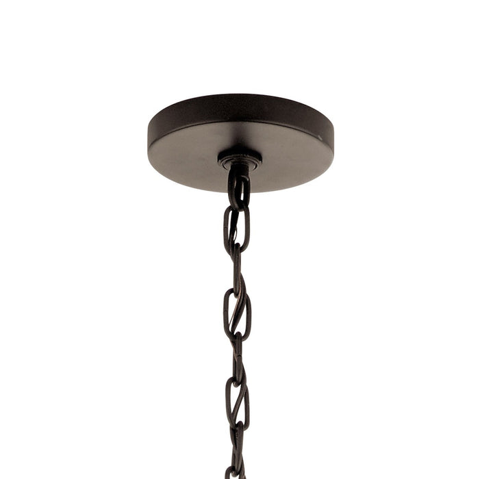 Kichler 52393OZ Three Light Pendant, Olde Bronze