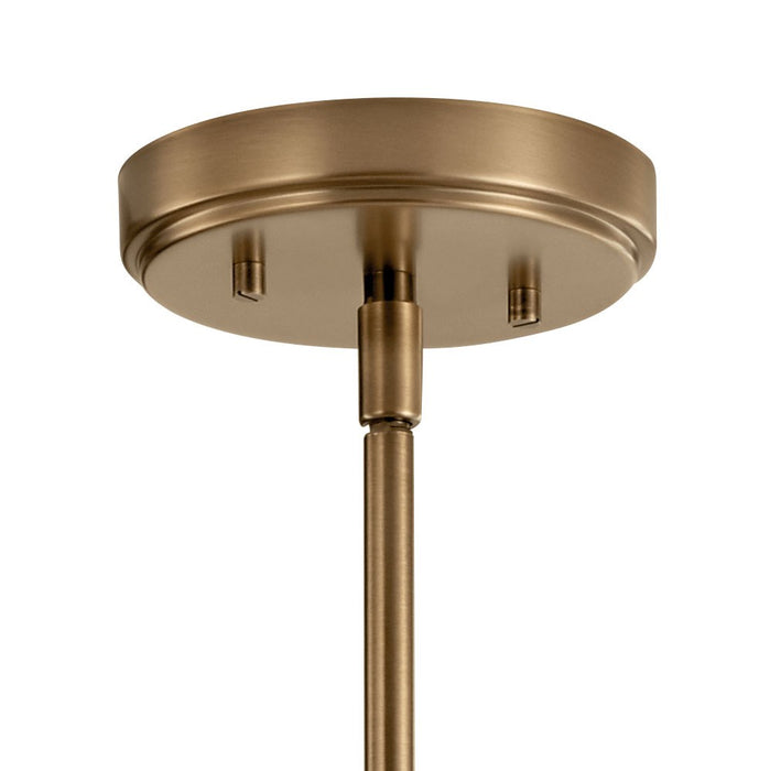 Kichler 52397WBR Three Light Chandelier, Weathered Brass