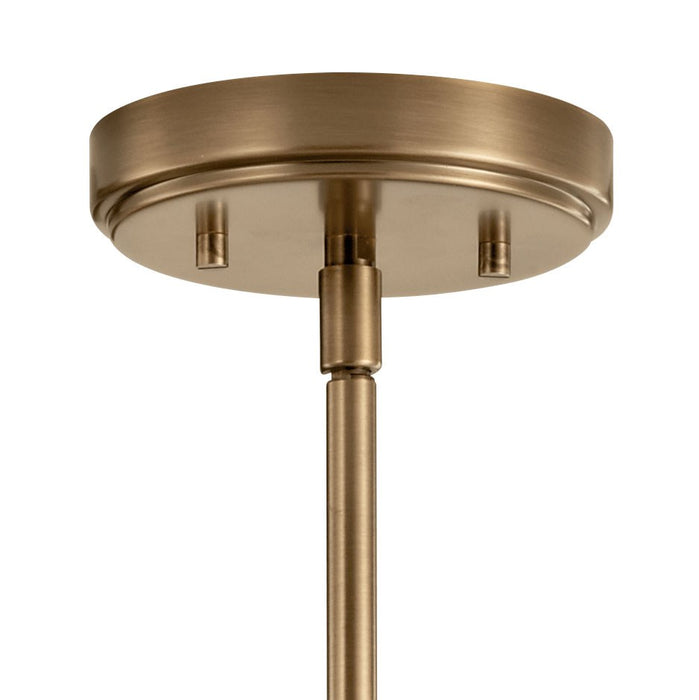 Kichler 52398WBR Five Light Chandelier, Weathered Brass