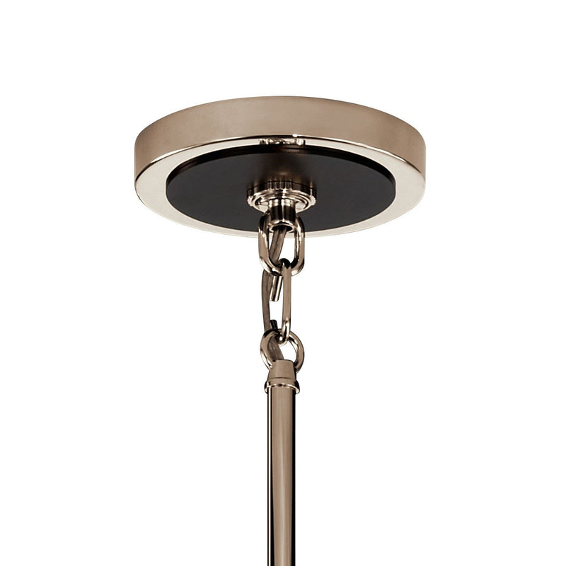 Kichler 52402PN Three Light Chandelier, Polished Nickel