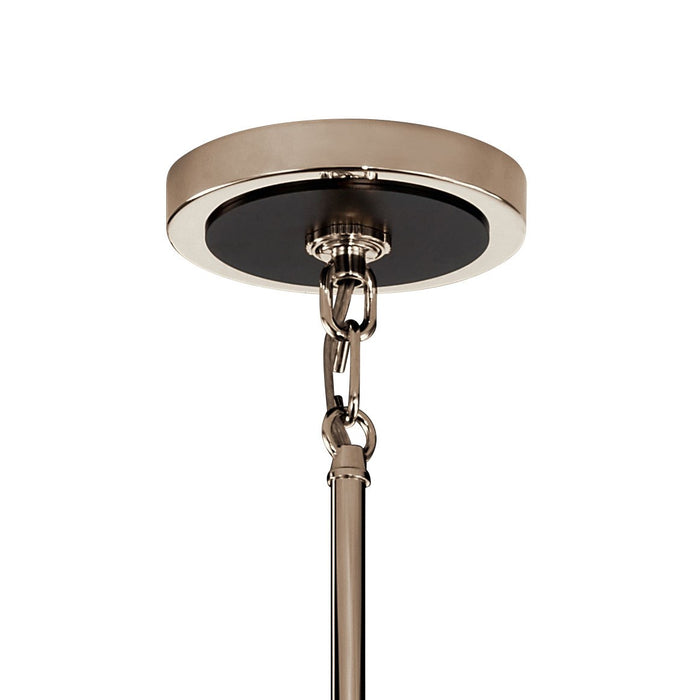 Kichler 52402PN Three Light Chandelier, Polished Nickel