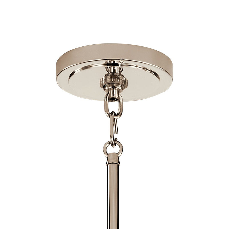 Kichler 52405PN One Light Mini Pendant, Polished Nickel
