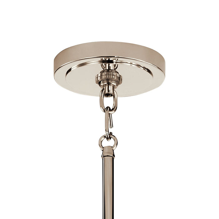 Kichler 52405PN One Light Mini Pendant, Polished Nickel