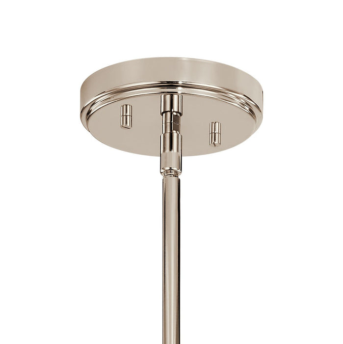 Kichler 52410PN Three Light Chandelier, Polished Nickel