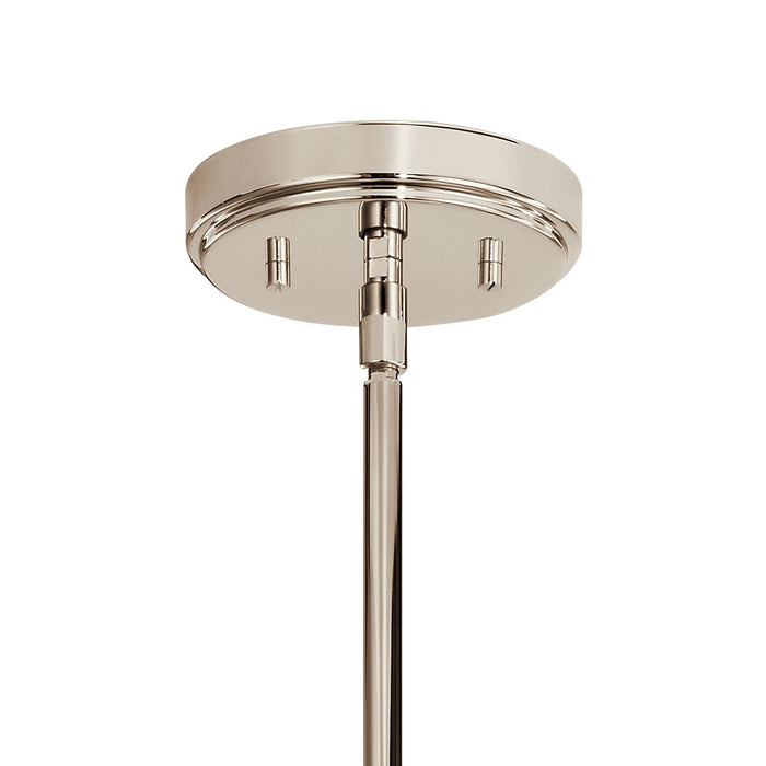 Kichler 52411PN Six Light Chandelier, Polished Nickel