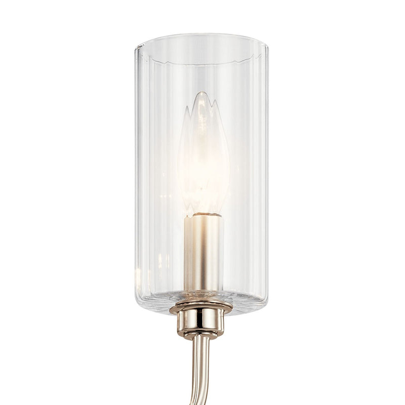 Kichler 52413PN Ten Light Linear Chandelier, Polished Nickel