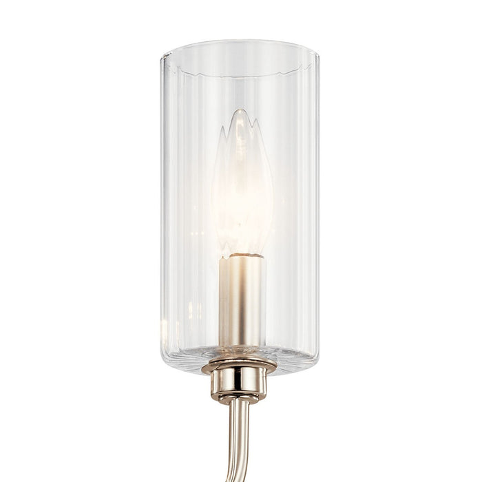 Kichler 52413PN Ten Light Linear Chandelier, Polished Nickel