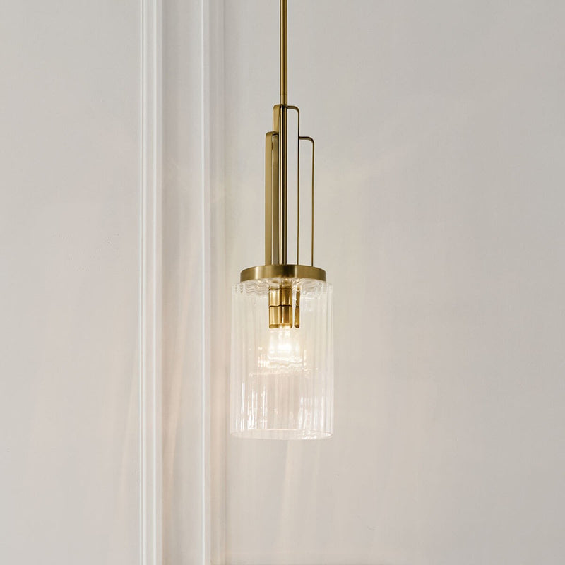 Kichler 52414BNB One Light Mini Pendant, Brushed Natural Brass