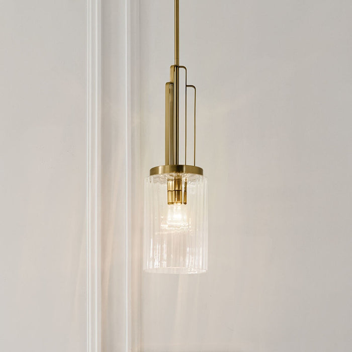 Kichler 52414BNB One Light Mini Pendant, Brushed Natural Brass