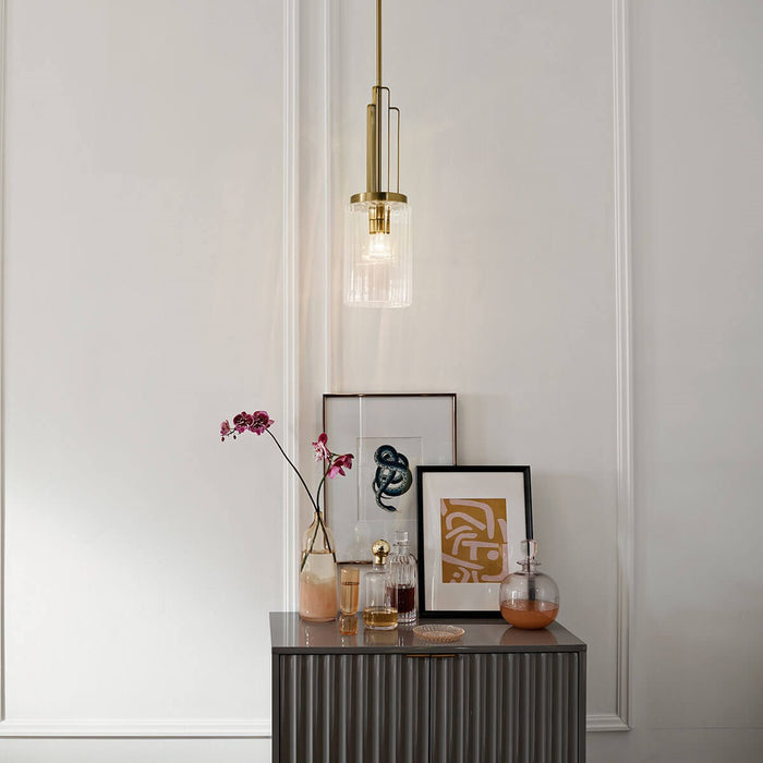 Kichler 52414BNB One Light Mini Pendant, Brushed Natural Brass