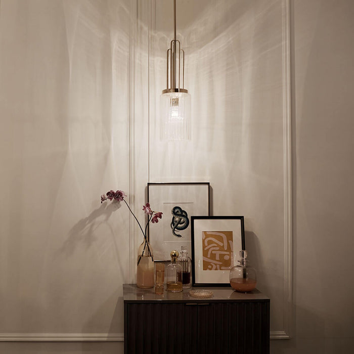 Kichler 52414PN One Light Mini Pendant, Polished Nickel