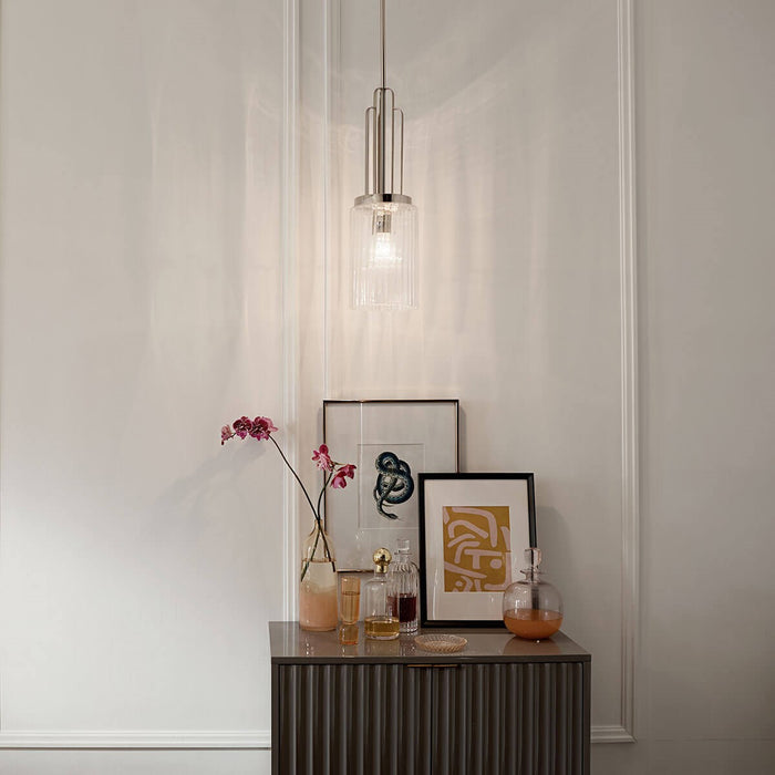 Kichler 52414PN One Light Mini Pendant, Polished Nickel