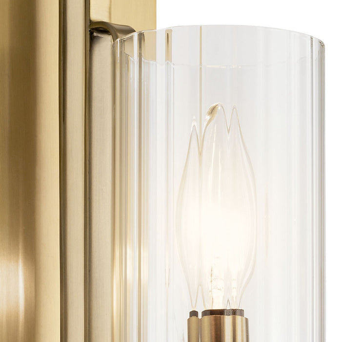 Kichler 52415BNB One Light Wall Sconce, Brushed Natural Brass