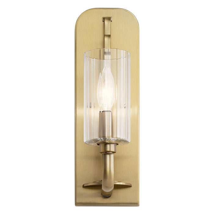 Kichler 52415BNB One Light Wall Sconce, Brushed Natural Brass