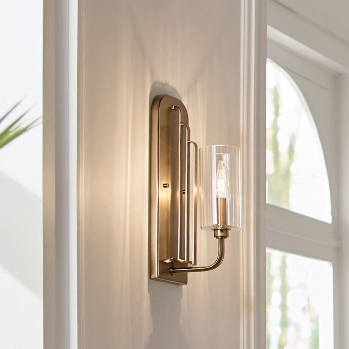 Kichler 52415BNB One Light Wall Sconce, Brushed Natural Brass