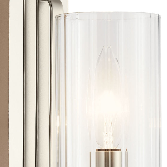 Kichler 52415PN One Light Wall Sconce, Polished Nickel